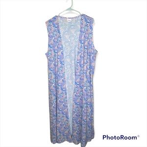 Lularoe Joy Aztec Print Duster Cardigan Size Large